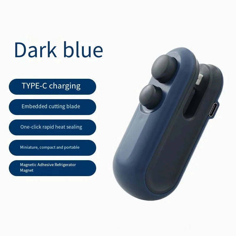 USB Rechargeable Mini Bag Sealer – Keep Your Food Fresh in Seconds
