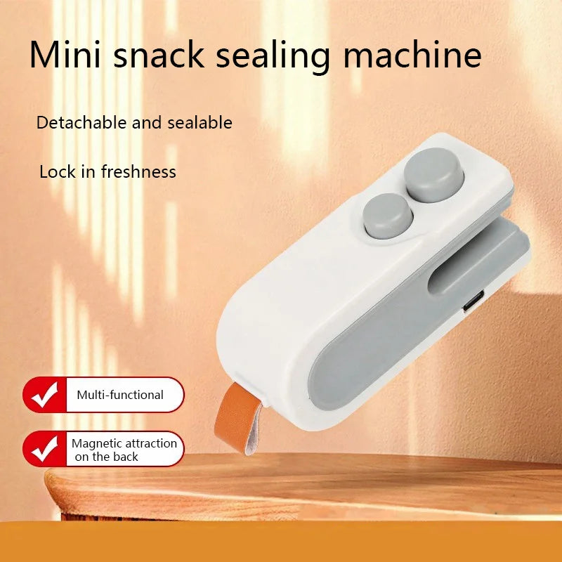 USB Rechargeable Mini Bag Sealer – Keep Your Food Fresh in Seconds